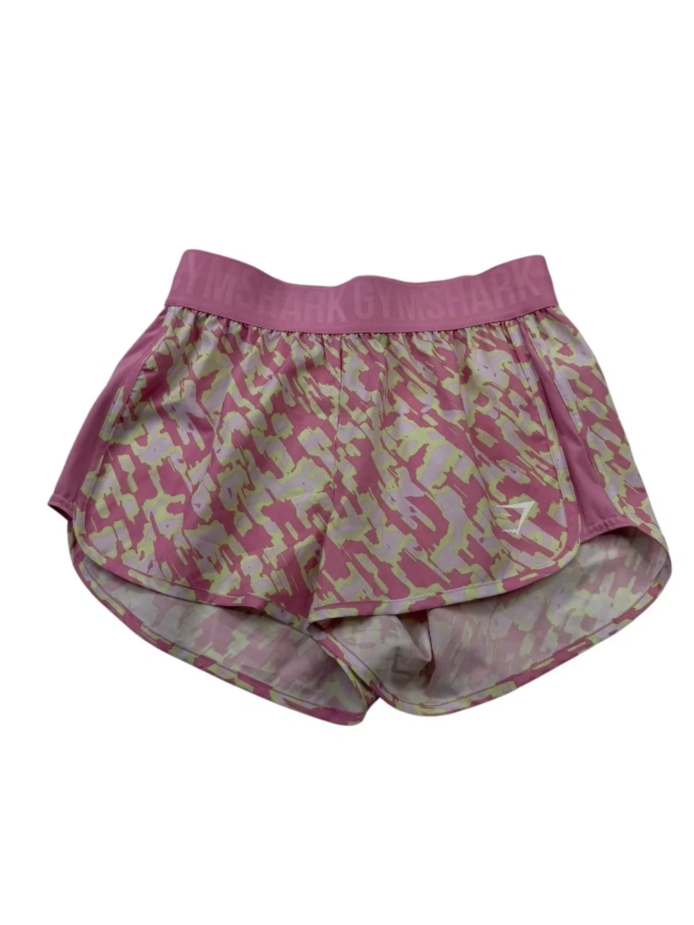 Gymshark Pink Camo Running Shorts XS